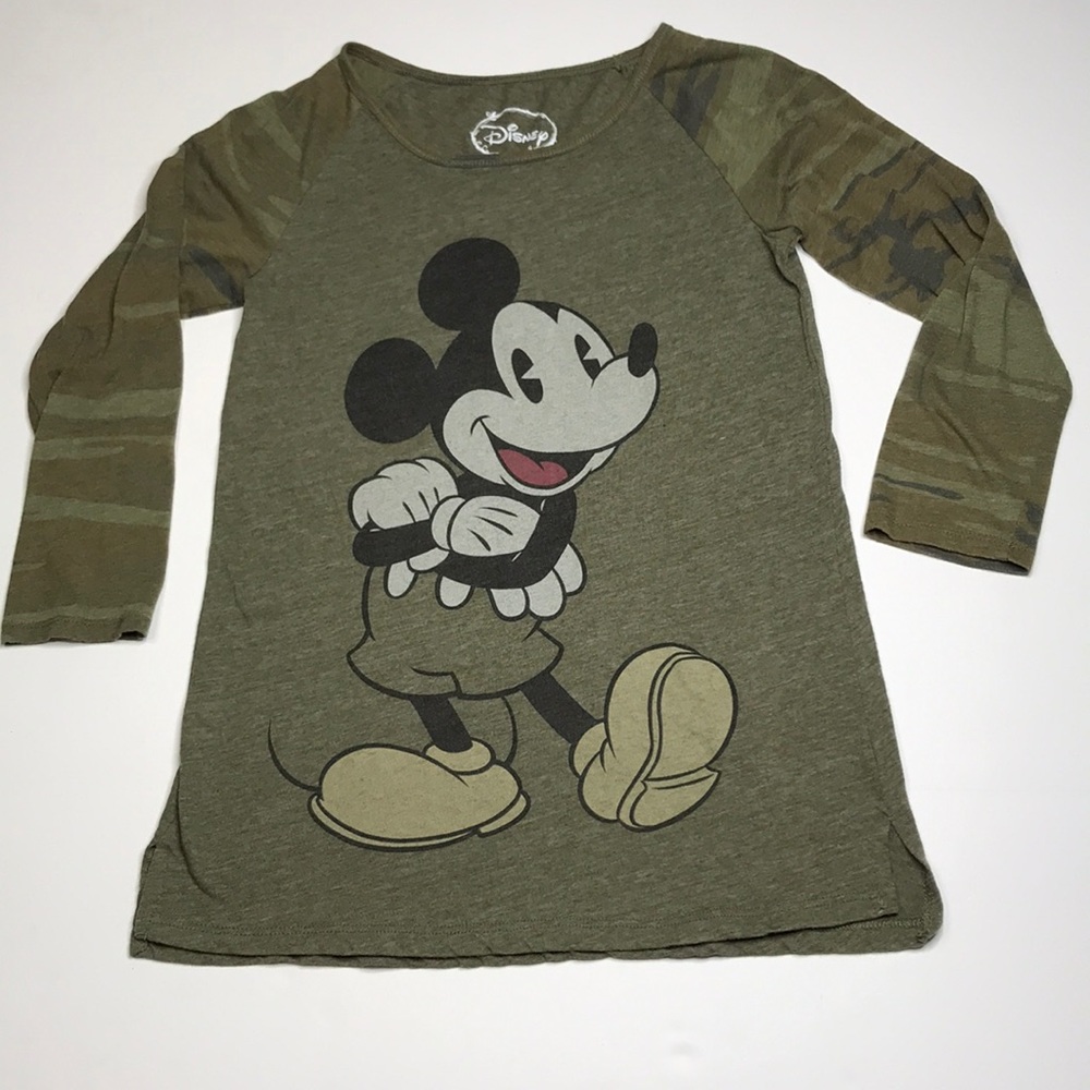 Disney Mickey Mouse Camo Top M
